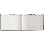 DEBDEN CORPORATE VISITORS BOOK 192 PAGES  W300 X 200MM
